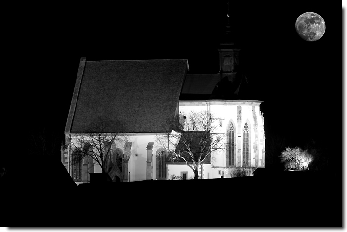 Die sptgotische Wallfahrtskirche 'Maria im Weingarten' bei Volkach