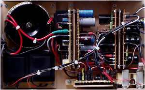 Innenansicht des Audicula-II Netzteilmoduls